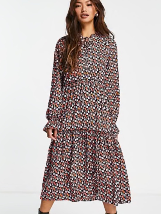 ASOS Dresses & Skirts - Y.A.S. Vella printed tiered maxi dress in multi